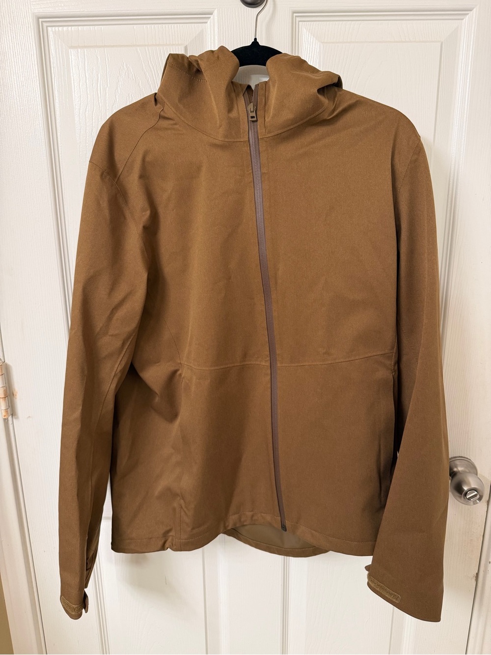 Uniqlo Men's Brown Hooded Jacket - Casual Zip Front